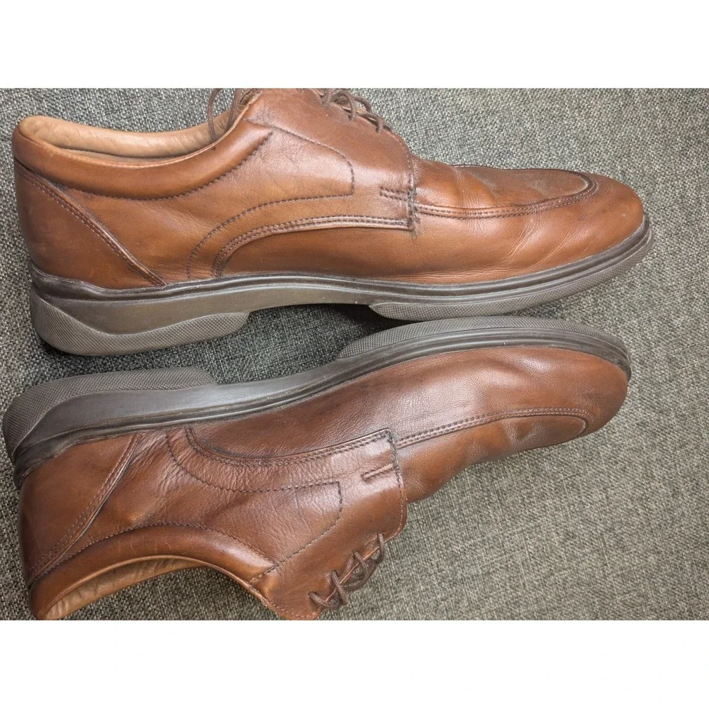 Allen Edmonds Passenger Brown Leather Oxford Dress Shoes Mens Size 12 Casual